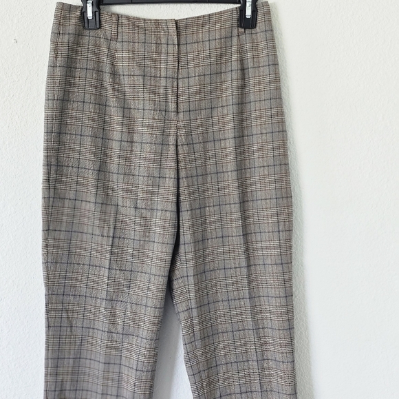 Talbots Women's High Rise Striped Print Dress Pants size 6 Brown Black - Picture 5 of 11